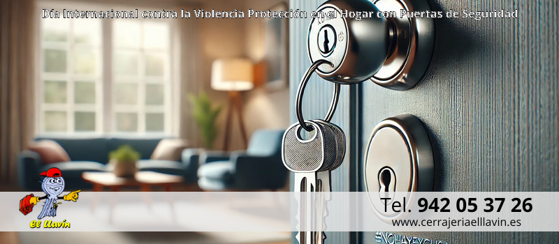 Día Internacional contra la Violencia Protección en el Hogar con Puertas de Seguridad